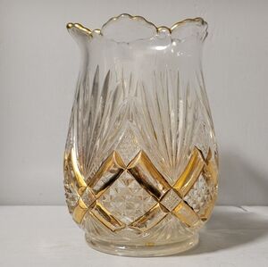 Vintage Glass Vase-UV Glow